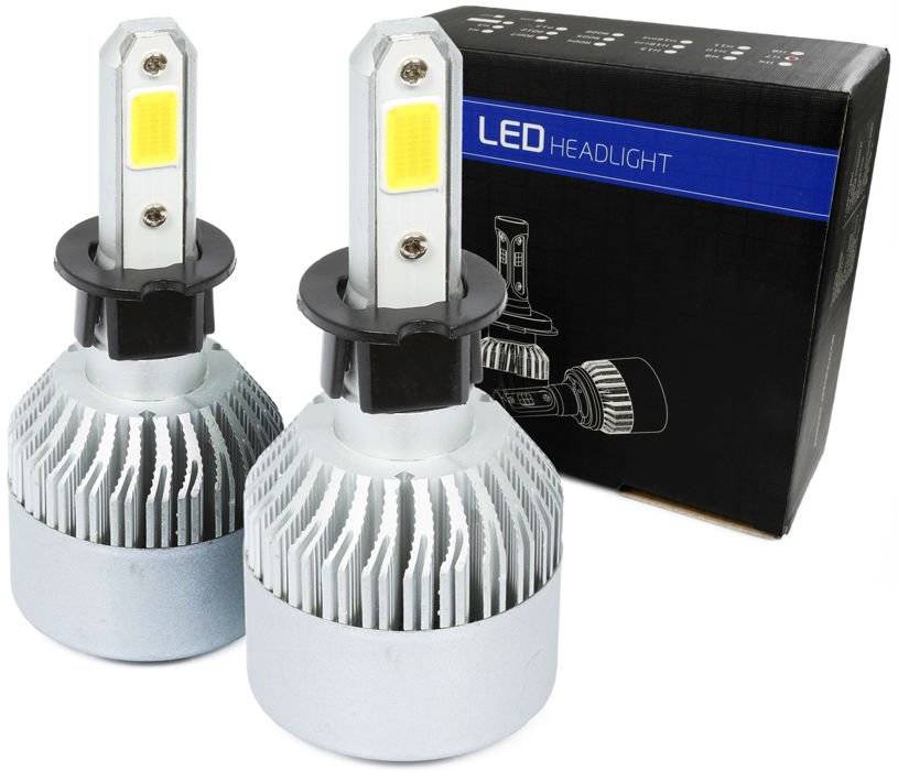H3 LED Scheinwerferlampen S2 COB 36W 16000 lm, 2 Stück